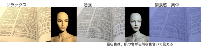 リラックス、勉強、緊張感・集中など様々なシュチュエーションに対応